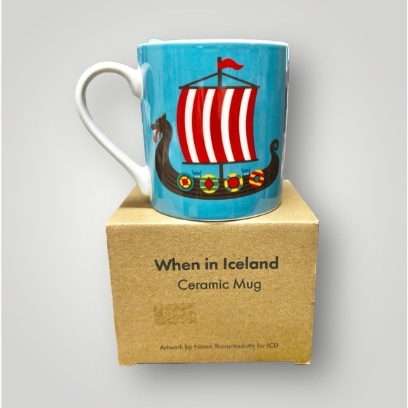 Collectible Beautiful designed coffee mug imported from ICELAND🇮🇸Souvenir New - Picture 5 of 12